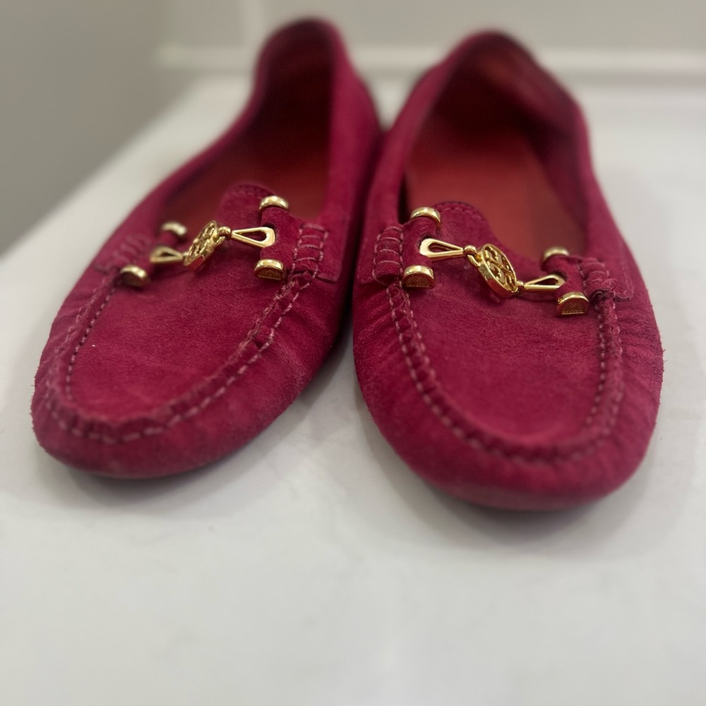 The perfect suede ballet slipper from Tory Butcher size 10, pink